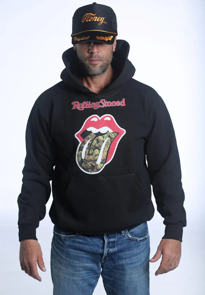 Rolling Stoned Hoodie - Black