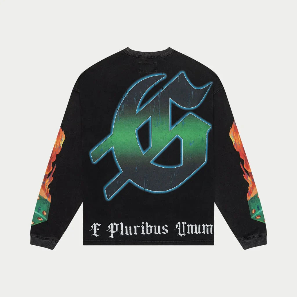 Life's A Gamble Long Sleeve Shirt - Black