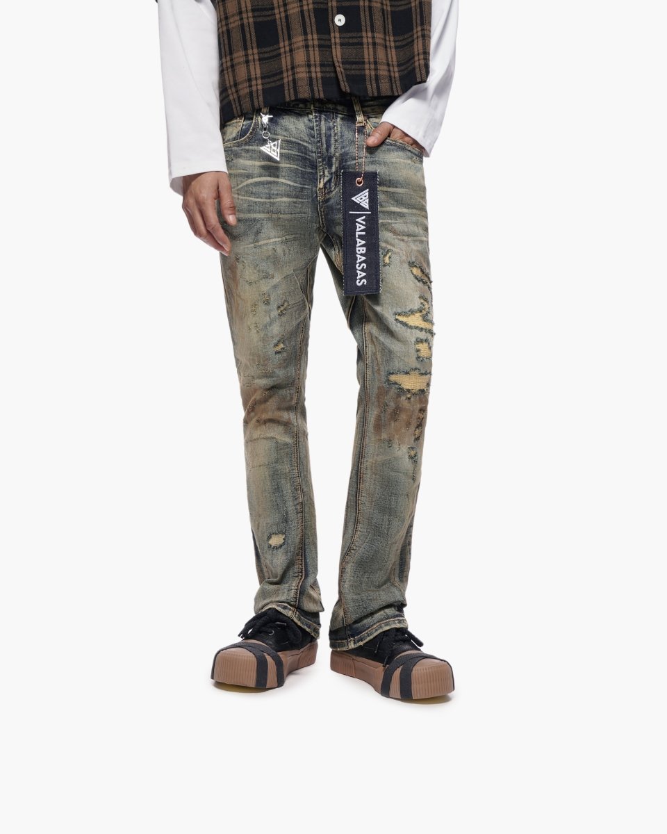 Static Stacked Jeans - Vintage Wash