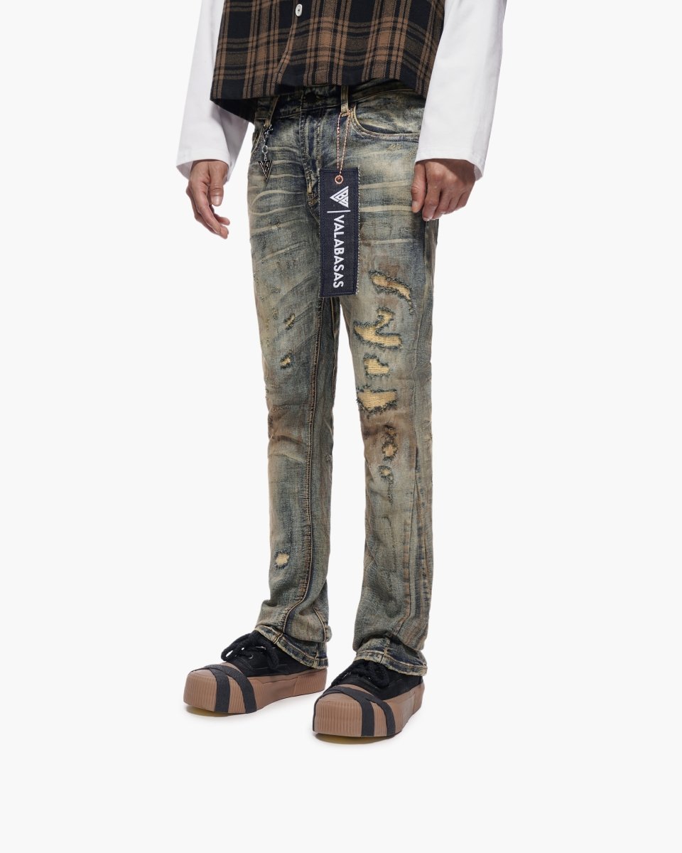 Static Stacked Jeans - Vintage Wash