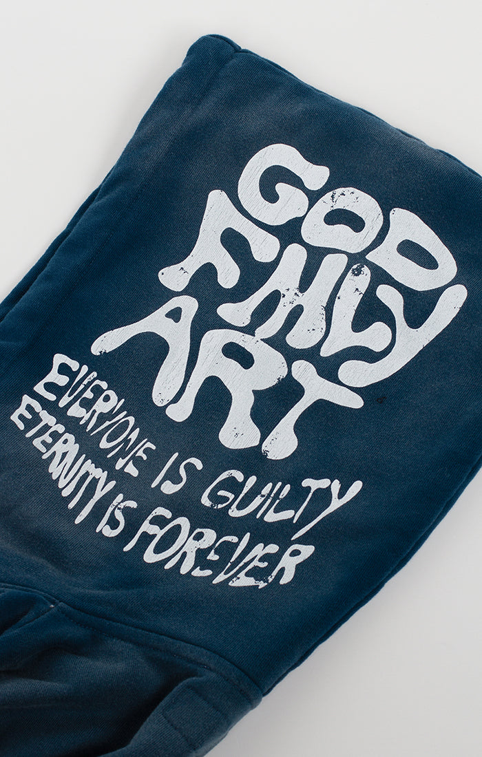 Blue Dreams Jacket Zip Hoodie - Poseidon Blue