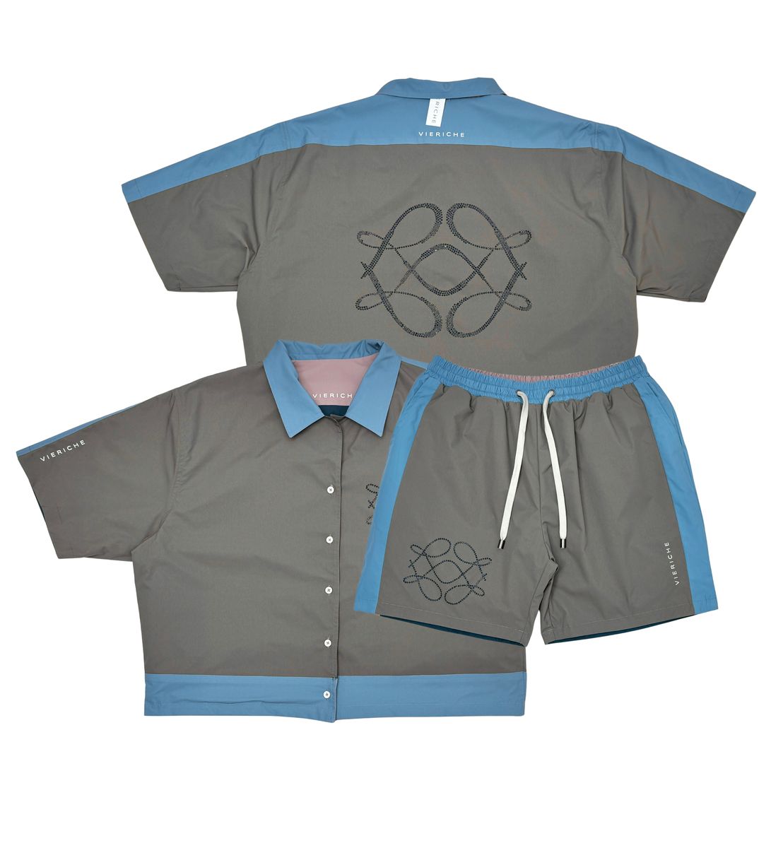 Reversible Icon Set - Taupe / Navy