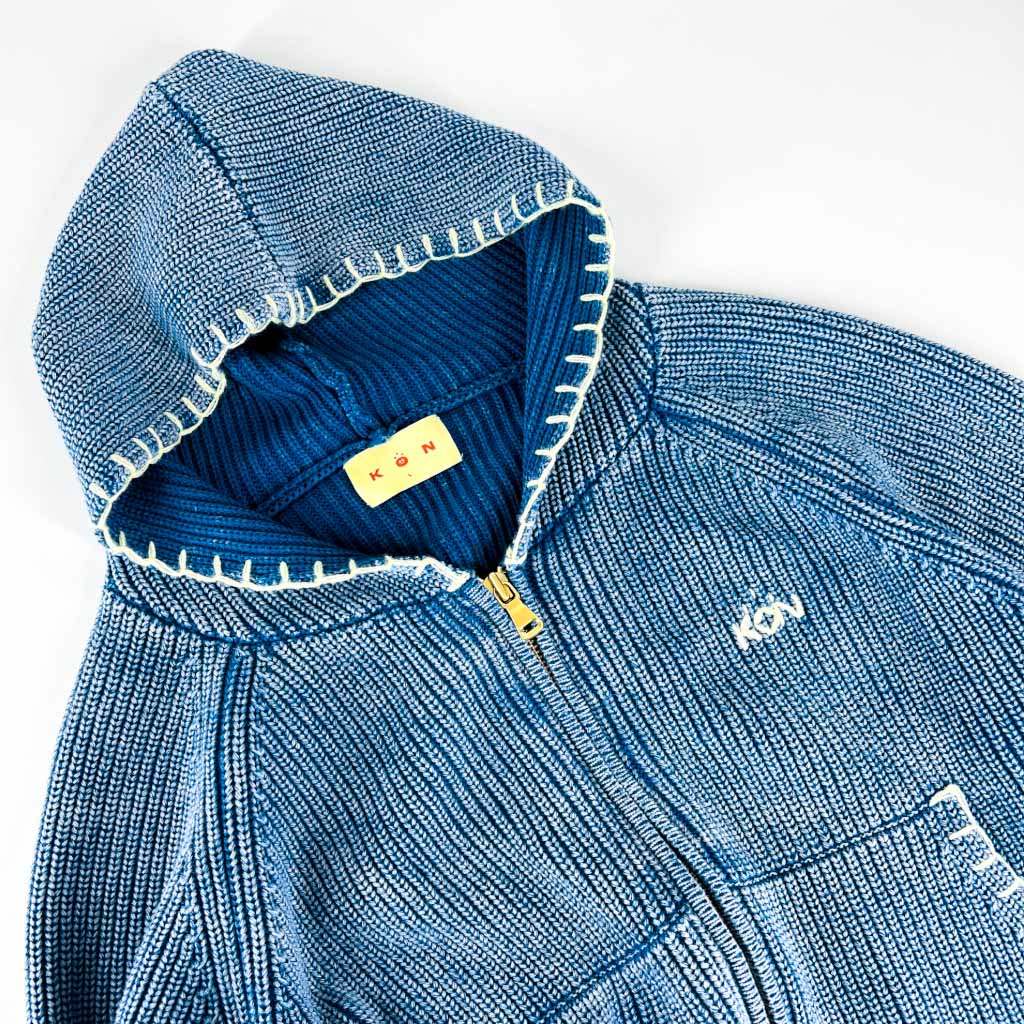 Stereo Dose Zip Up Hoodie - Washed Blue