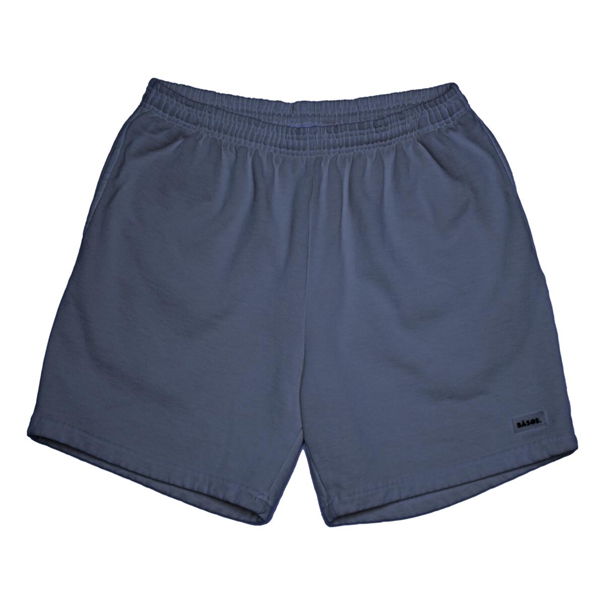 Vintage Dyed Heavy Fleece Shorts-Navy Blue