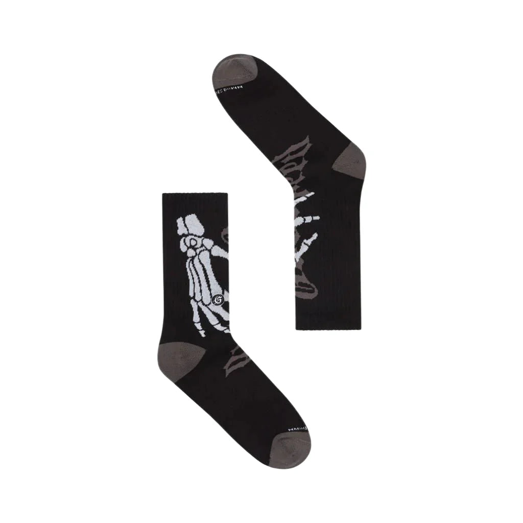 Ten Toes Down Sock - Black / Grey