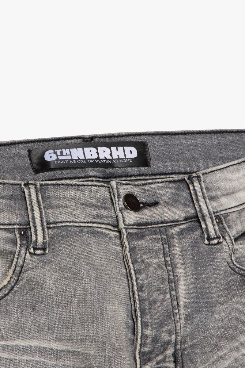 Memory Skinny Denim - Soft Grey