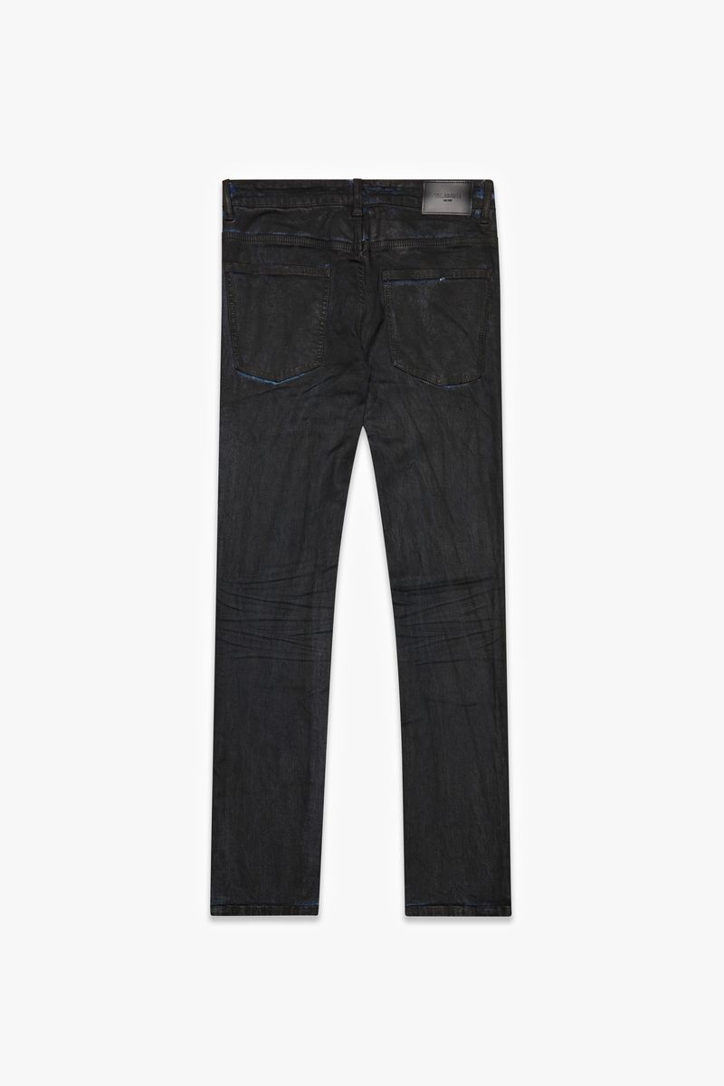 Slick Skinny Denim - Black / Blue Wax