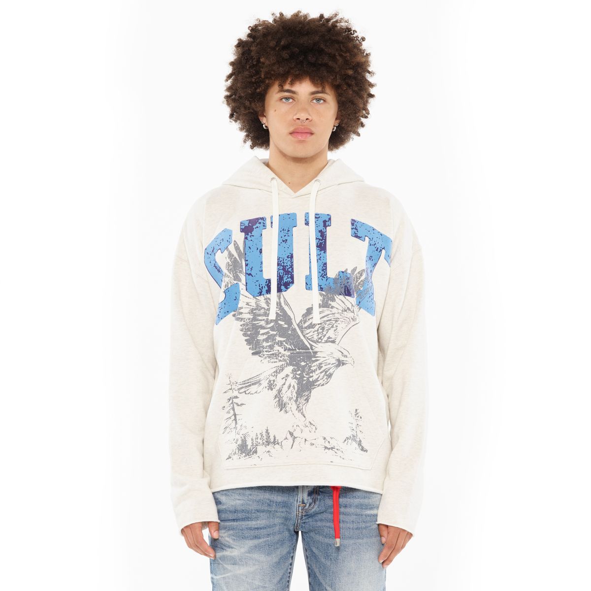 Pullover Novelty Sweatshirt - Cream Heather