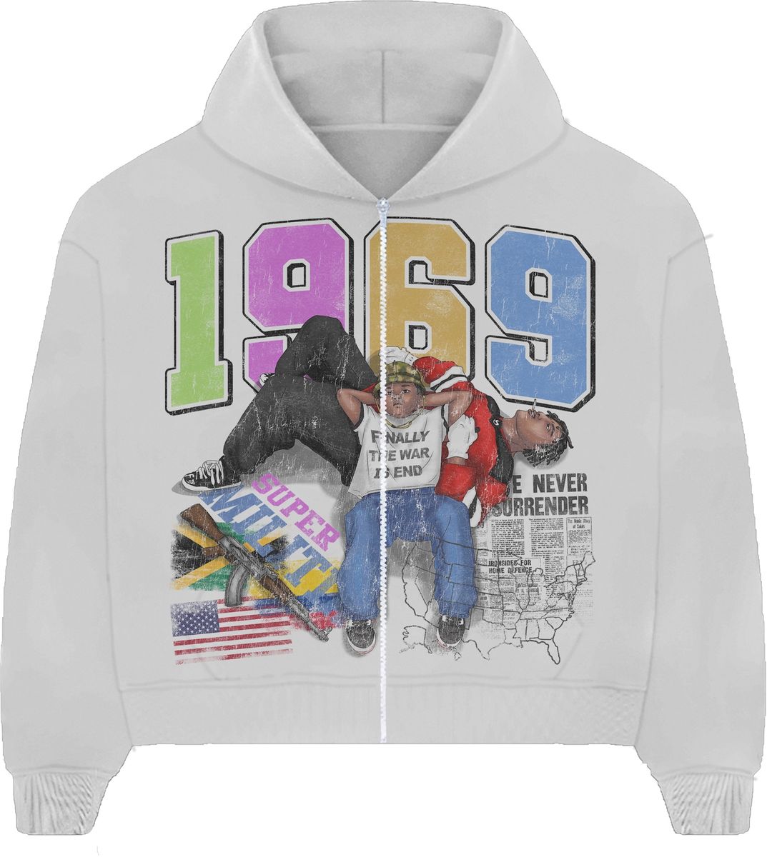 War Has Ended Hoodie - Grey