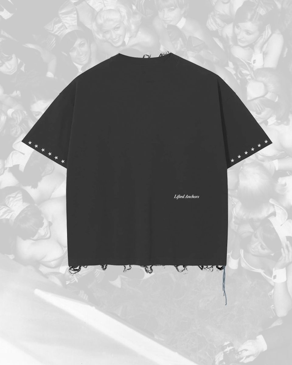I Don't Date Crop T-Shirt - Black / Red