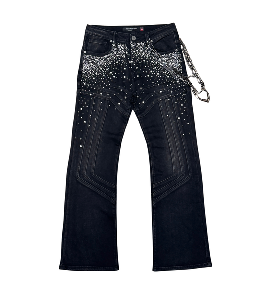 Guninii Flare Jeans - Black