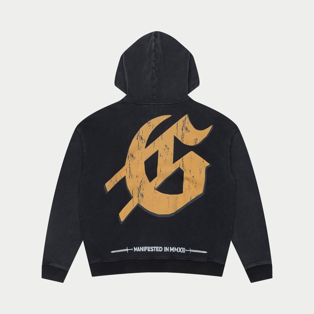 Chrome Liberty Zip Up Hoodie - Black