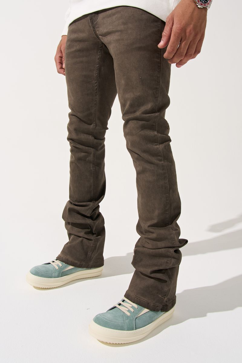 Sarlat Stacked Denim - Espresso Brown