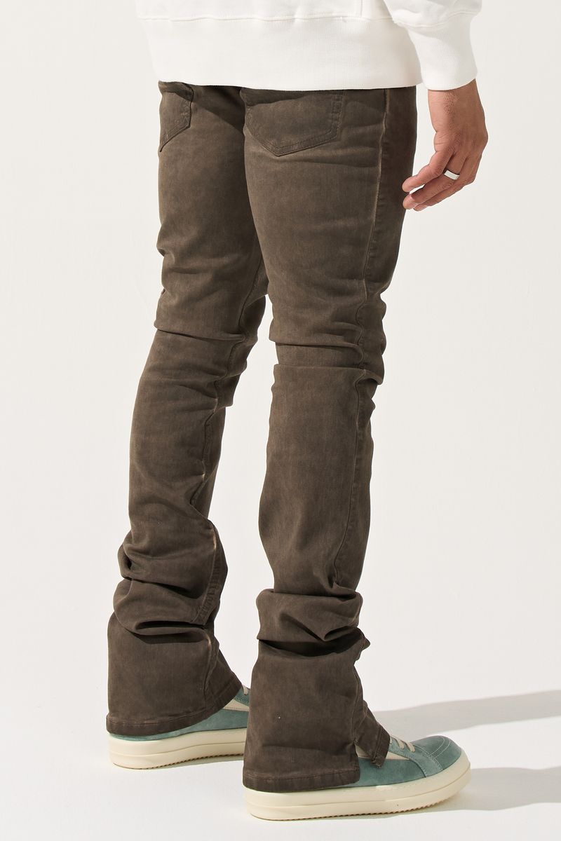 Sarlat Stacked Denim - Espresso Brown