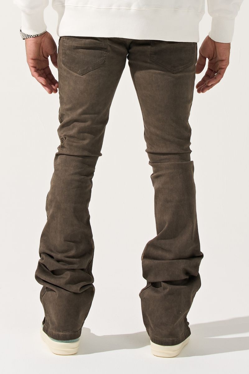 Sarlat Stacked Denim - Espresso Brown