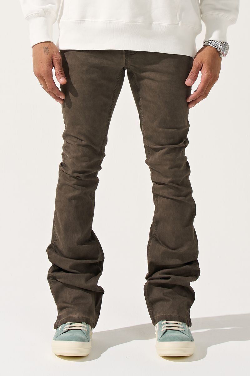 Sarlat Stacked Denim - Espresso Brown