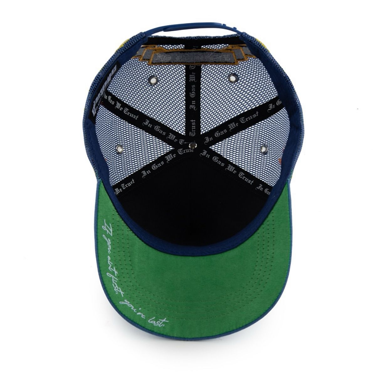 Nascar Fastcar Trucker Hat - White / Blue