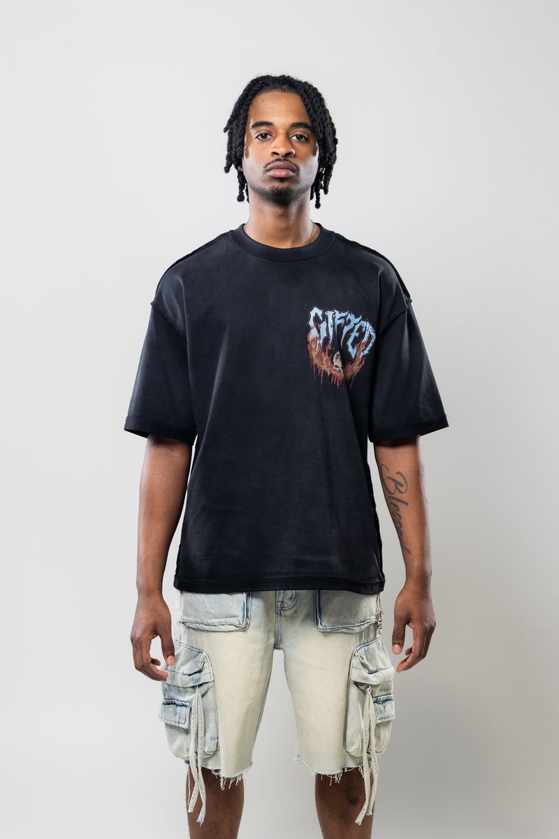 Enemies Die By Fire T-Shirt - Black