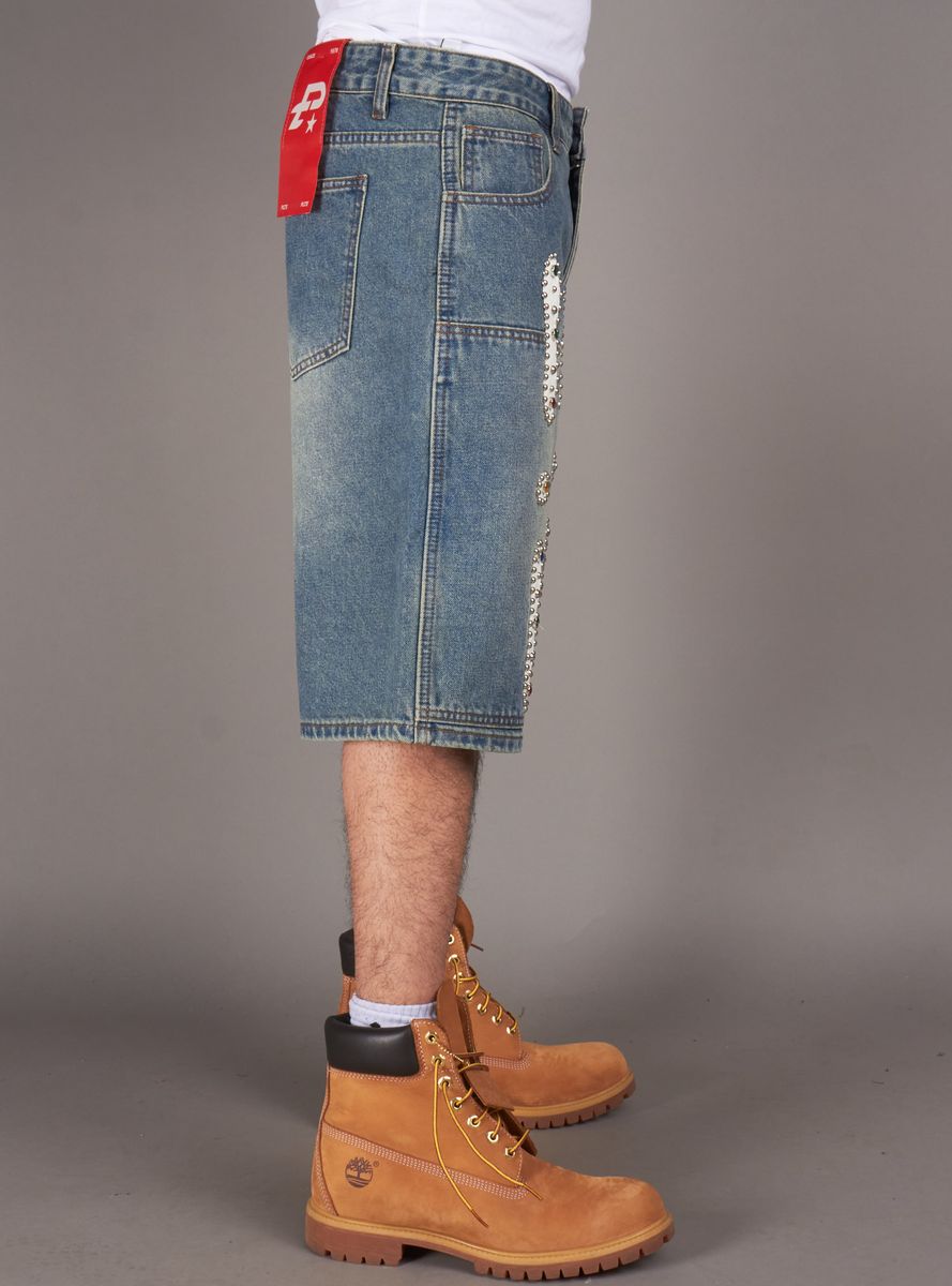 Bravo Denim Shorts - Vintage Blue