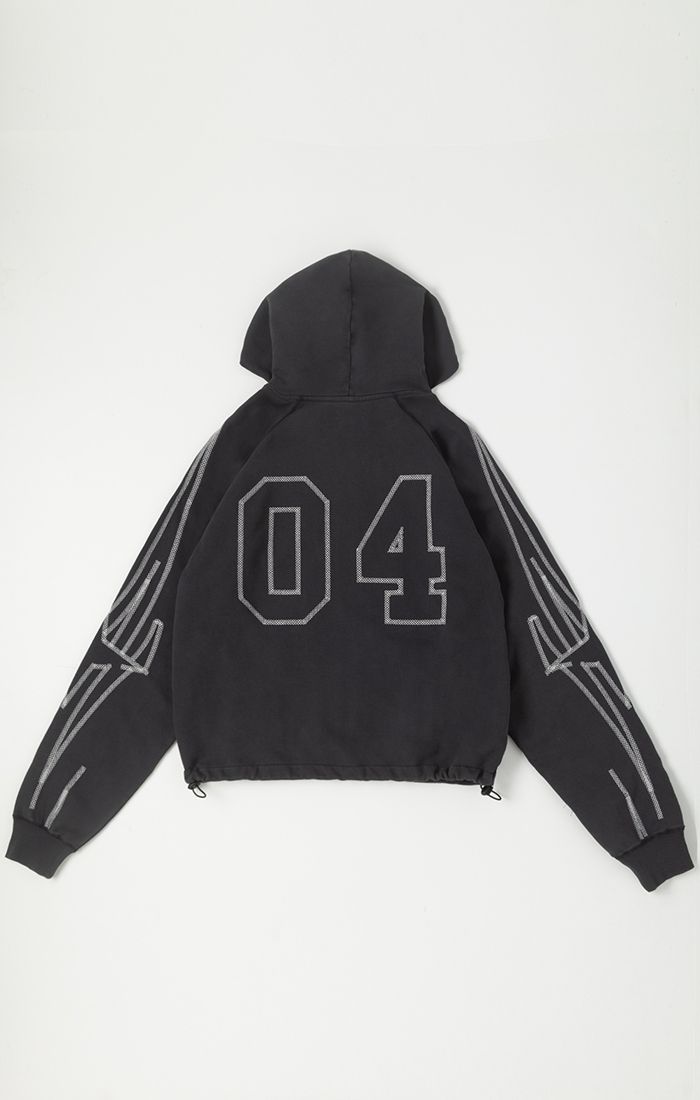 Streak Hoodie - Charcoal