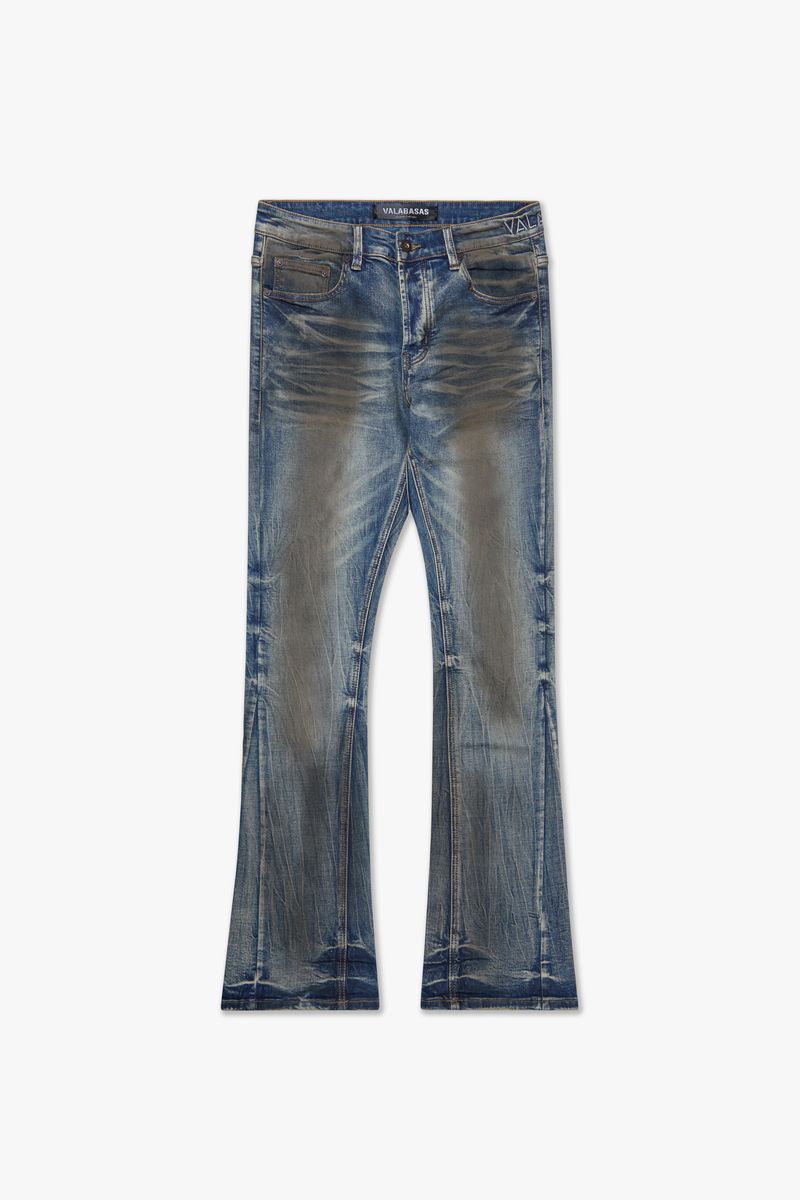 FAX Stacked Jeans - Dirty Blue Wash