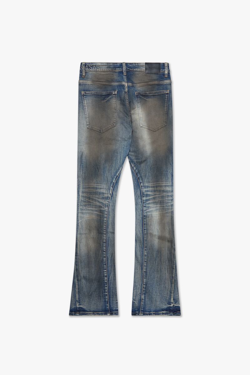 FAX Stacked Jeans - Dirty Blue Wash