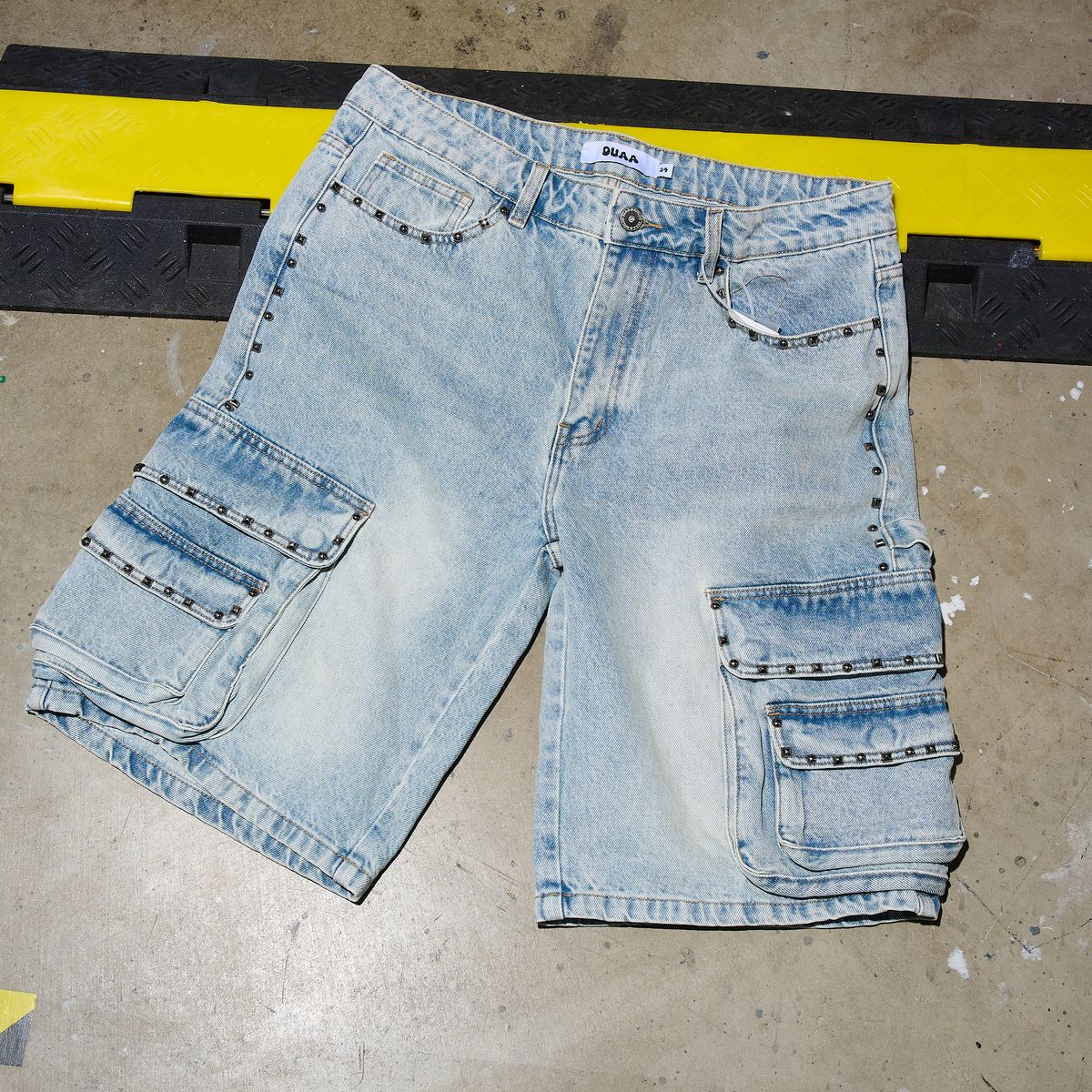 Noble Cargo Denim Shorts - Blue