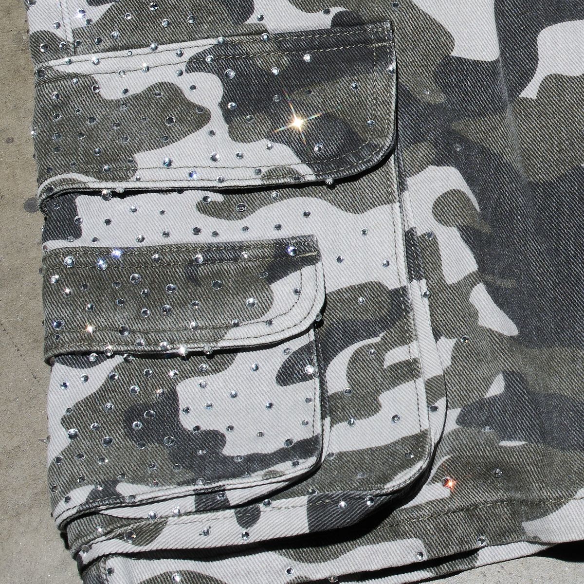 Forward Camo Cargo Shorts - Grey