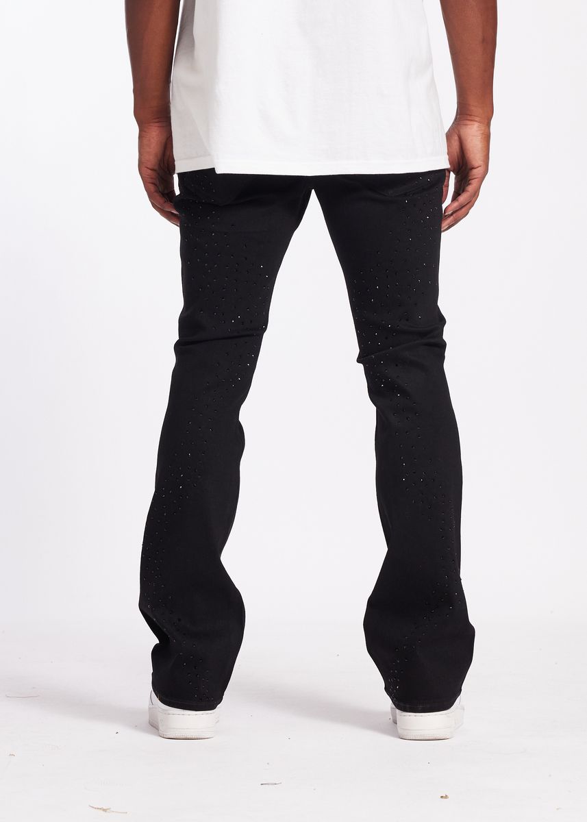 Wiz Flare Jeans - Ice Black