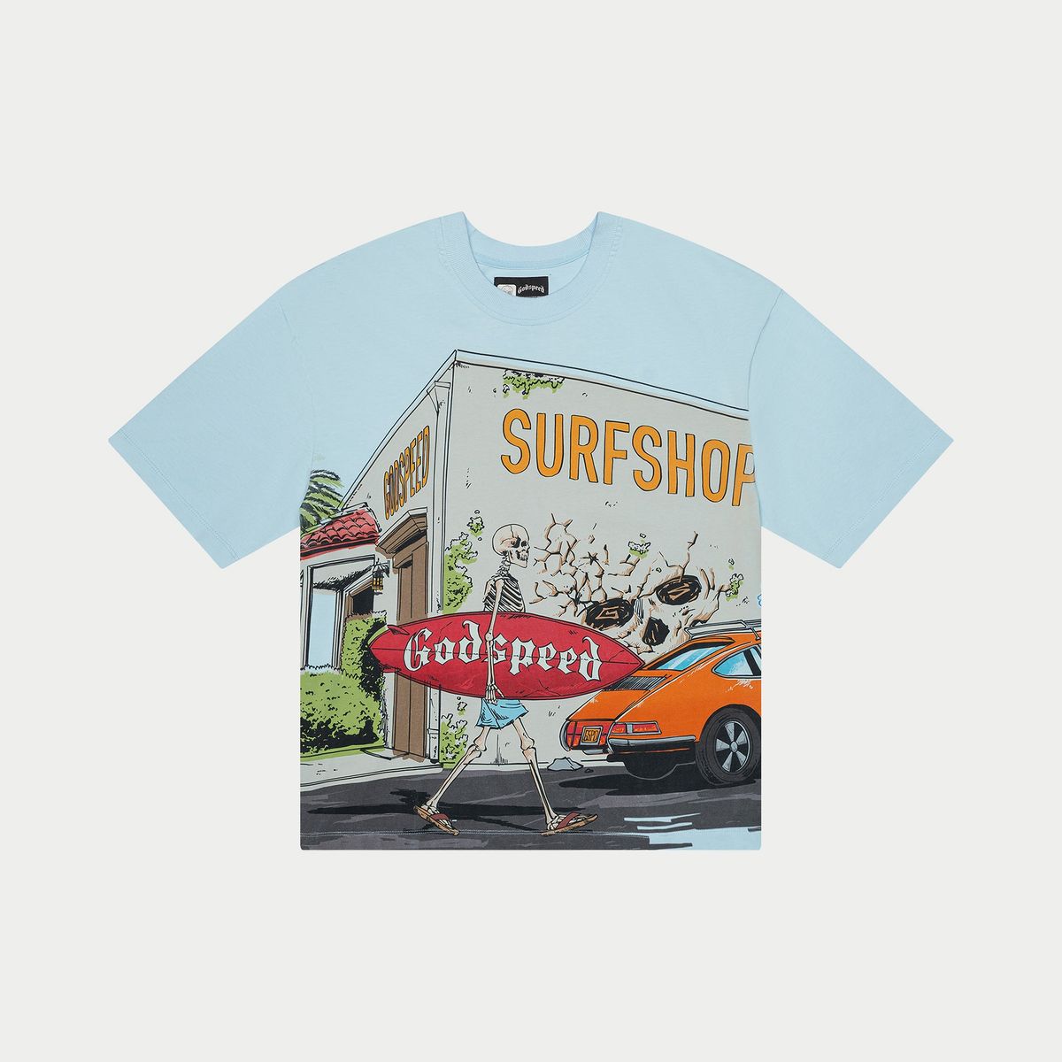 GS Surf Shop T-Shirt - Baby Blue