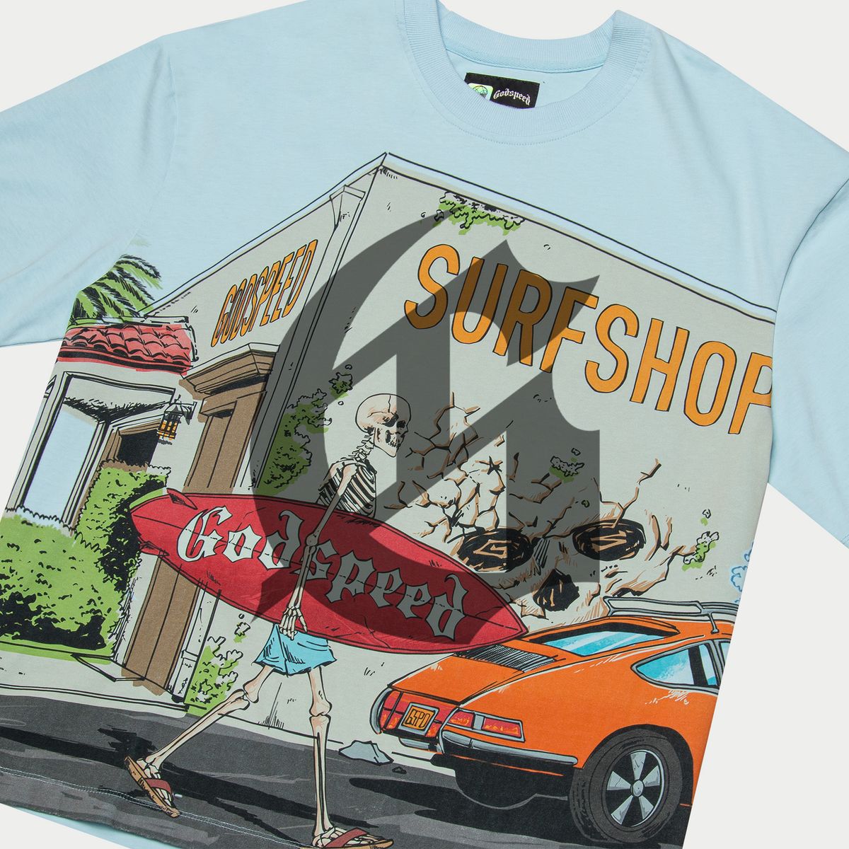 GS Surf Shop T-Shirt - Baby Blue