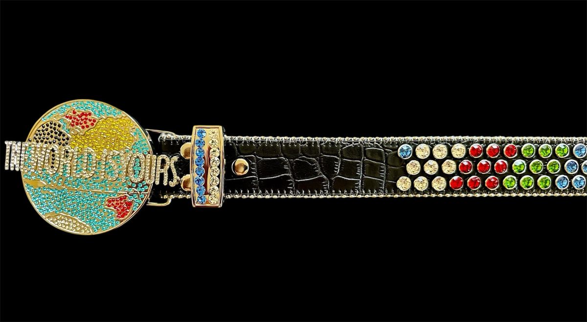 World Is Yours Belt - Black / Multi