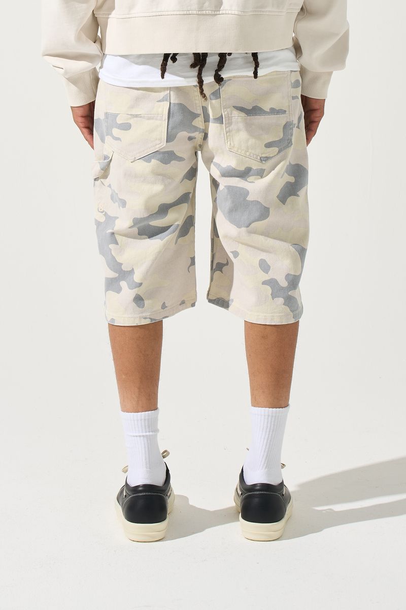 Monarch Denim Shorts - Light Camo