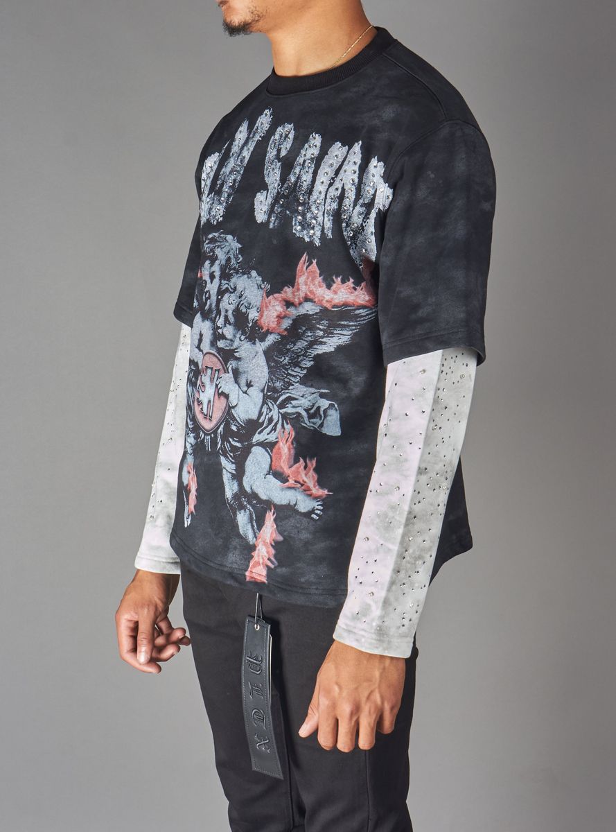Thorn Longsleeve T-Shirt - Black / Grey
