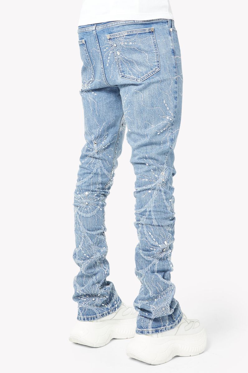 Steel Blue Spider Denim