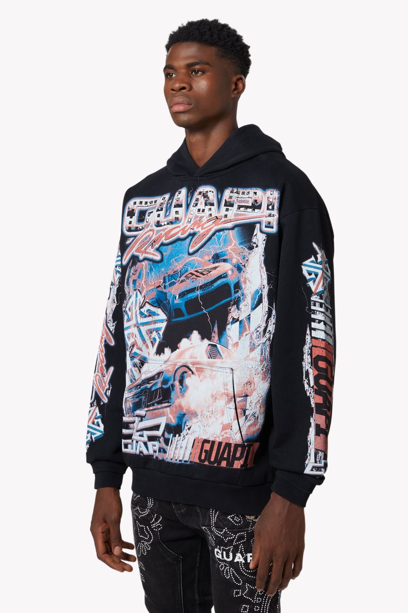 Black Nitro Drift Hoodie V1
