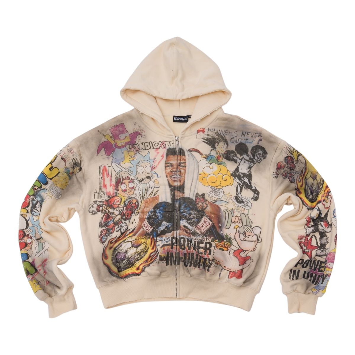 Unity Zip Up Hoodie - Bone