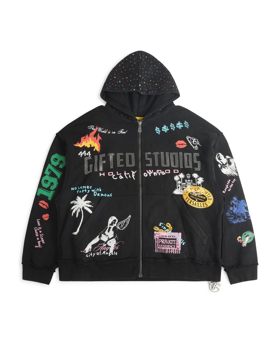 Chase Money Zip Up Hoodie - Black