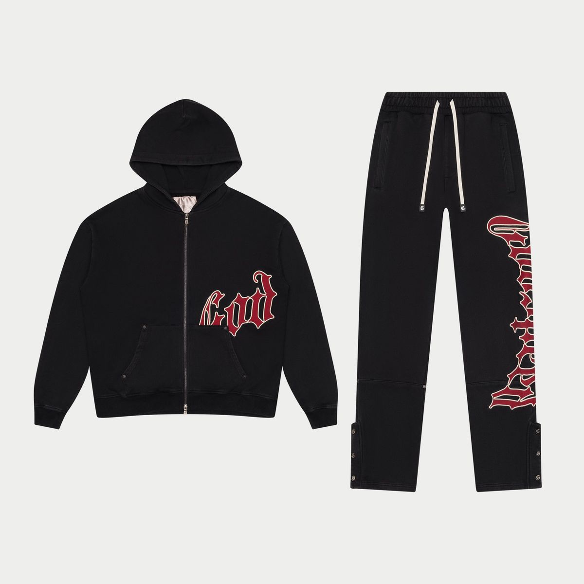OG Logo Sweatsuit V2 - Black / Red