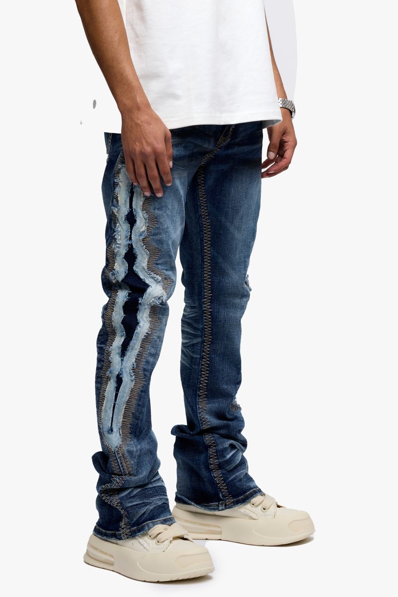Spectral Stacked Denim - Light Blue