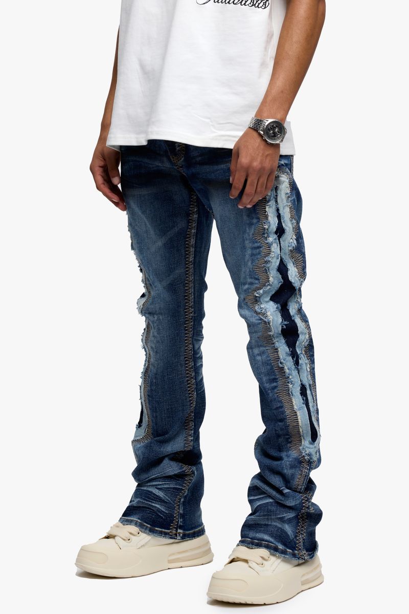 Spectral Stacked Denim - Light Blue