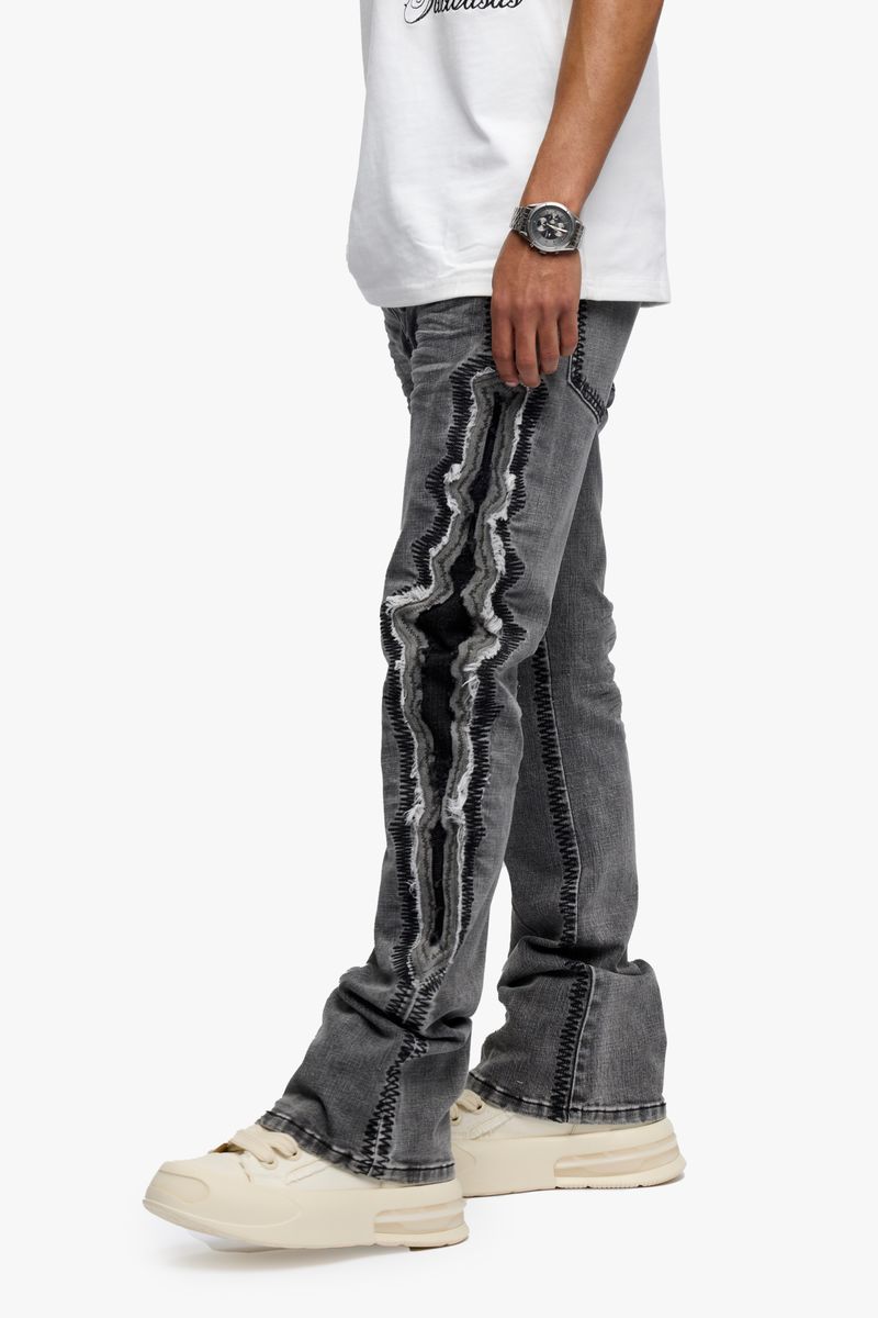 Spectral Stacked Denim - Grey / Black