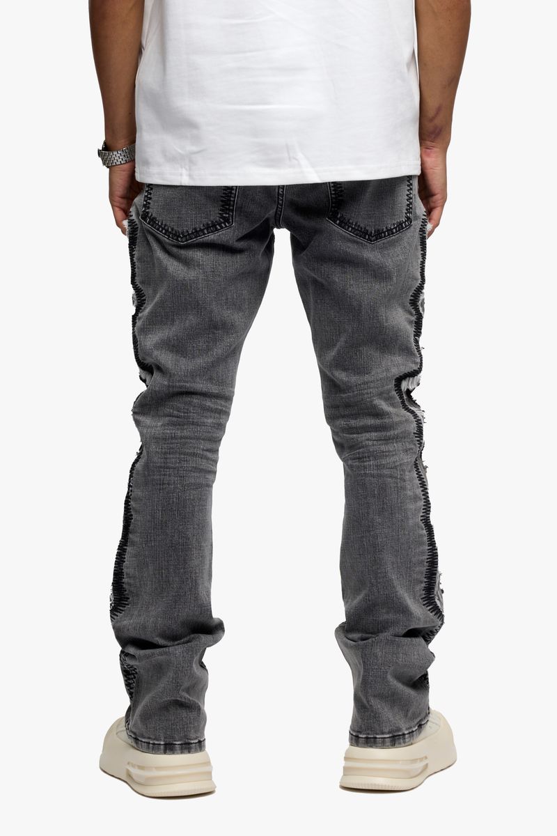 Spectral Stacked Denim - Grey / Black
