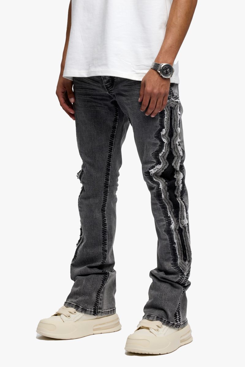 Spectral Stacked Denim - Grey / Black