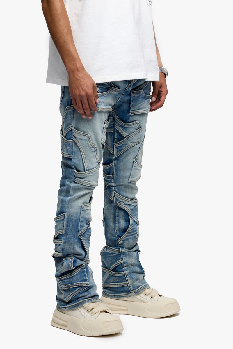 Pumped Stacked Denim - Light Blue Wash
