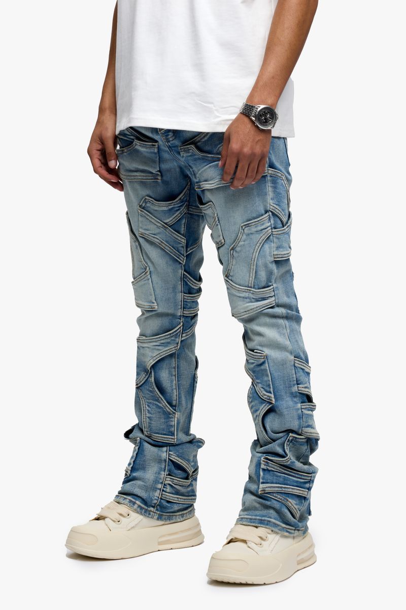Pumped Stacked Denim - Light Blue Wash