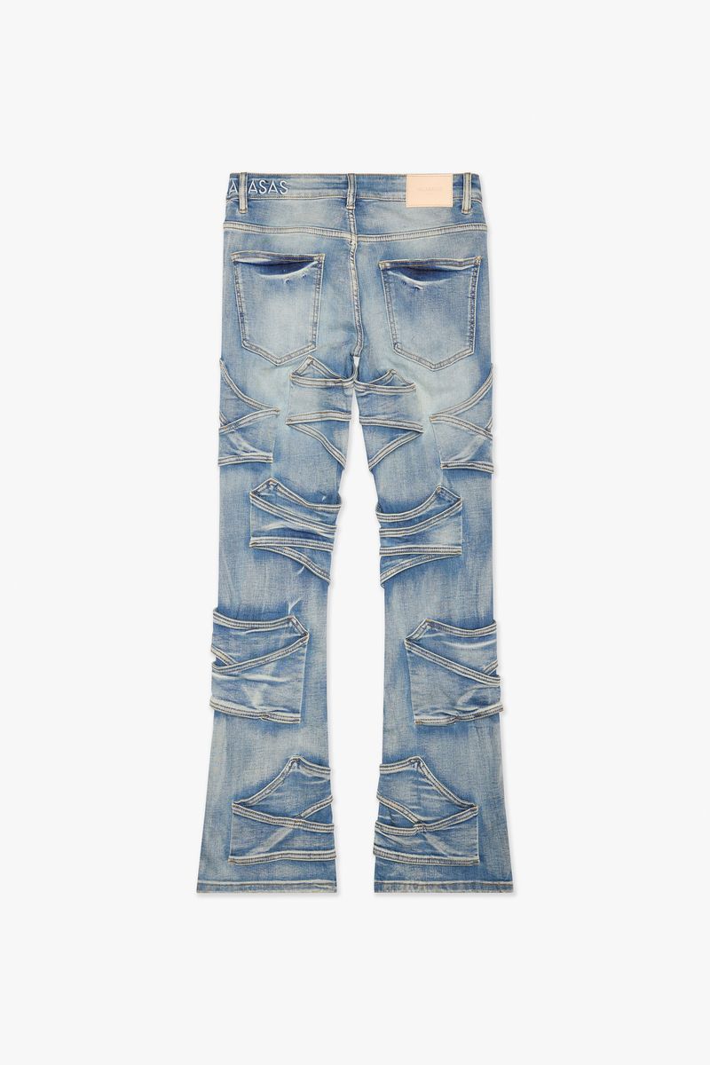 Pumped Stacked Denim - Light Blue Wash