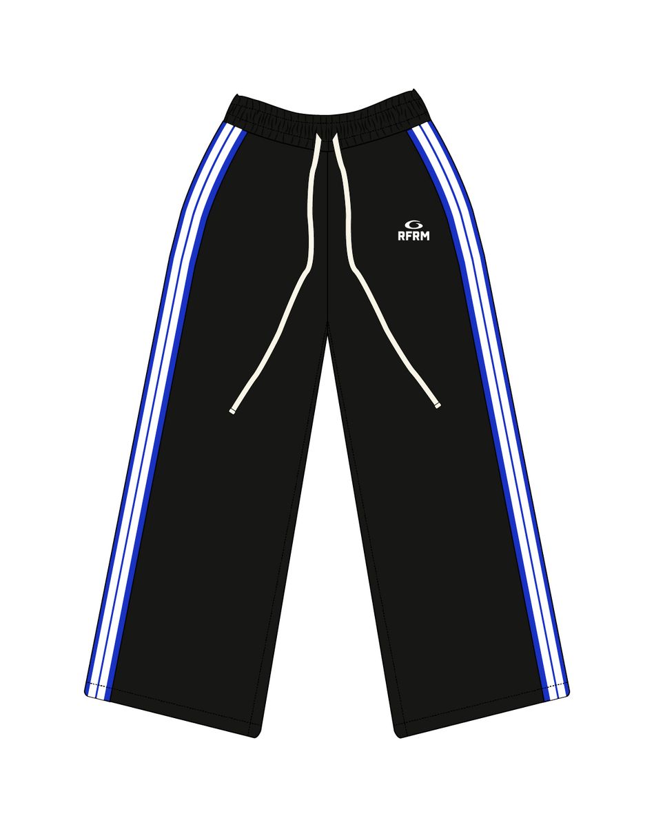 Color Block Sweatsuit - Black / Blue