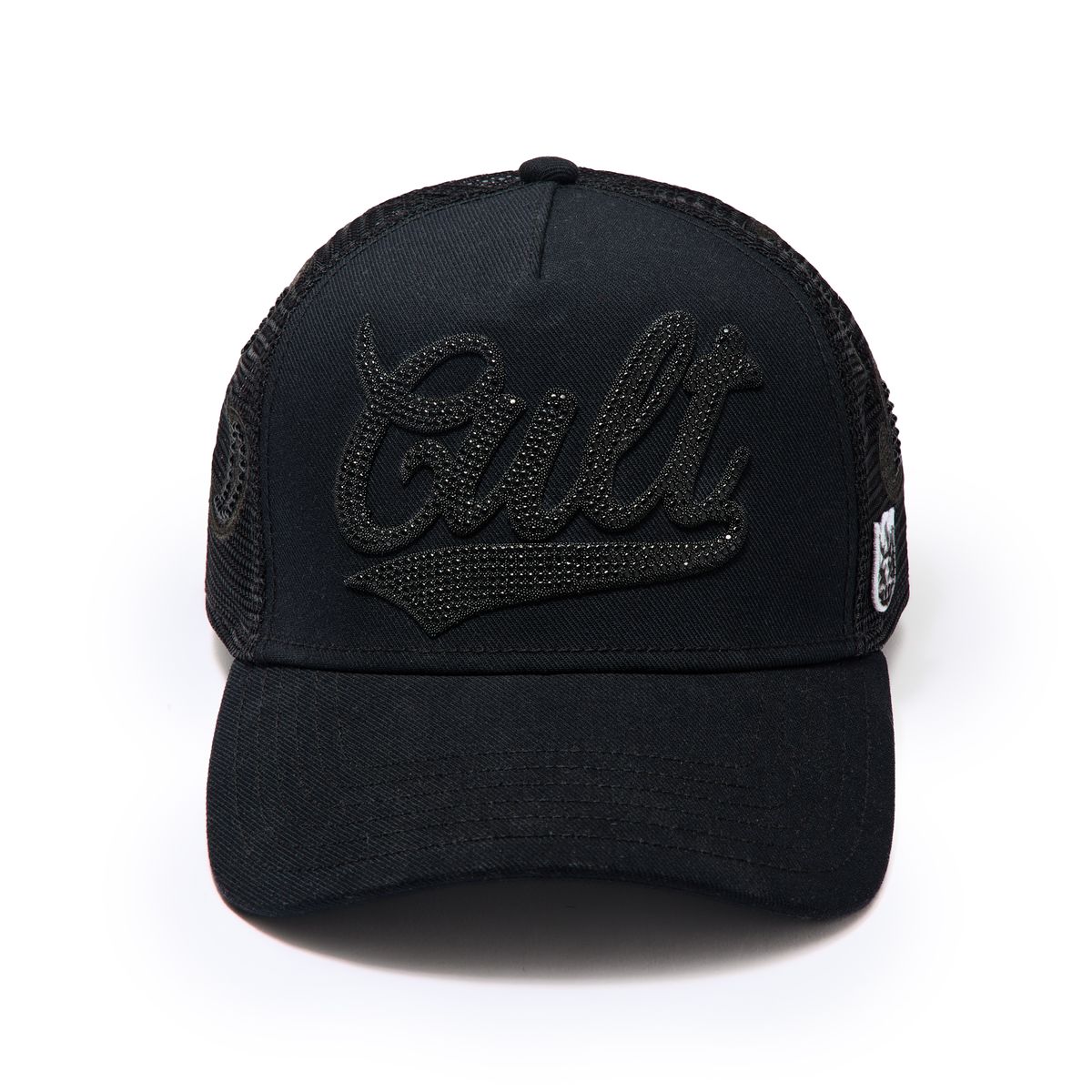 Crystal Paisley Shimuchan Logo Mesh Back Trucker Hat - Black