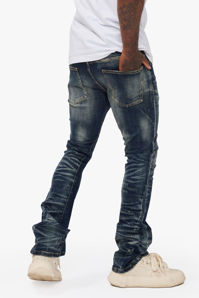 Absorb Stacked Denim - Dark Blue